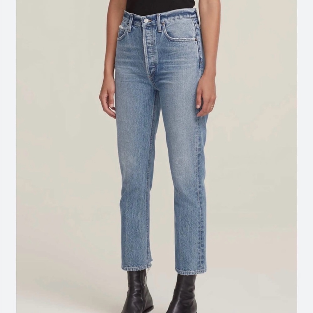 Agolde High Rise Blue Women's Jeans